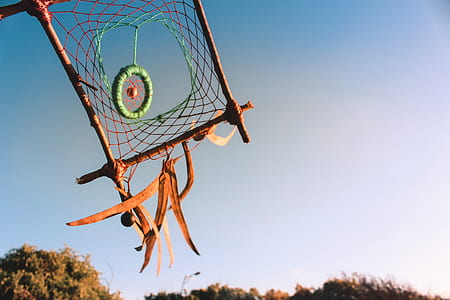 brown and green dream catcher thumbnail