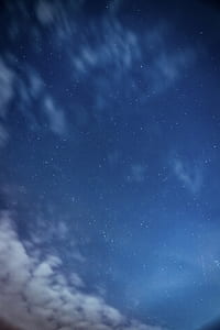 blue night sky with stars thumbnail