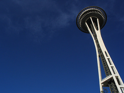 low-angle photo of Space Needle Tower thumbnail