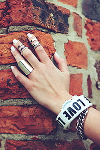 Hand on the bricks thumbnail
