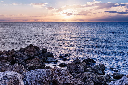 sea, dawn, landscape, nature thumbnail
