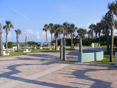 Frank Rendon Park with trees and Square in Daytona Beach Shores, Florida thumbnail