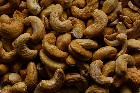 food photography of bunch of cashew nuts thumbnail