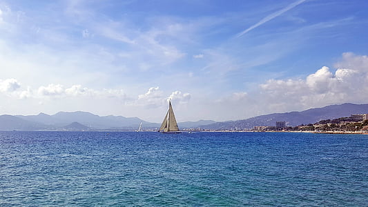sailboat on ocean sailing thumbnail