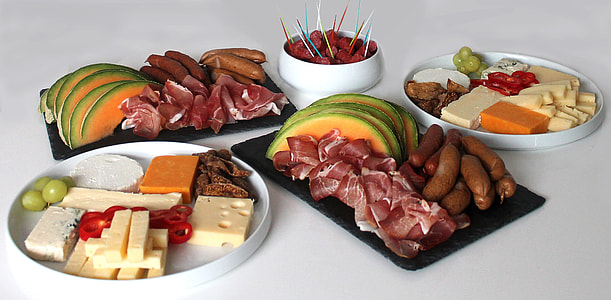 plate of raw meat and cheese thumbnail