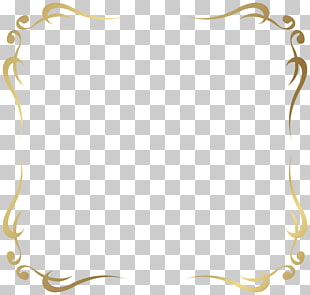 Gold , Decorative Frame Border PNG clipart