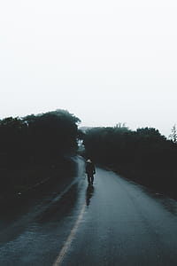 person walking on road thumbnail