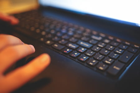 Close up notebook keyboard thumbnail