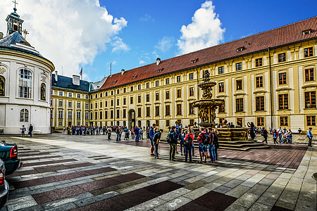 people walking near building at daytime thumbnail