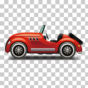 Sports car Automotive design, open-top sports car, classic red convertible coupe illustration PNG clipart