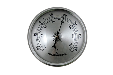 round gray and black thermometer thumbnail