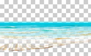Shore Blue Wave Sea Sky, Sea Beach Ground , sea wave during daytime PNG clipart