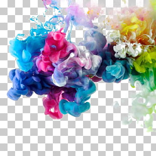 Abstract art Studio Photography Printmaking, Color smoke free button elements, multicolored abstract painting PNG clipart