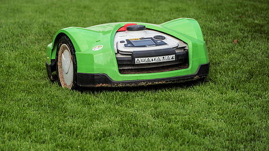 green and gray lawnmower thumbnail