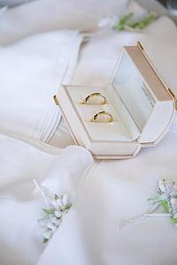 two gold-colored rings on box thumbnail
