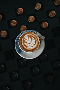 cup of coffee with latte art thumbnail