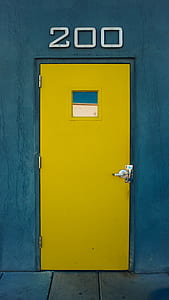 yellow wooden flkush door thumbnail
