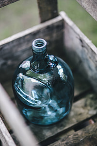 Coloured decorational bottles in various places thumbnail