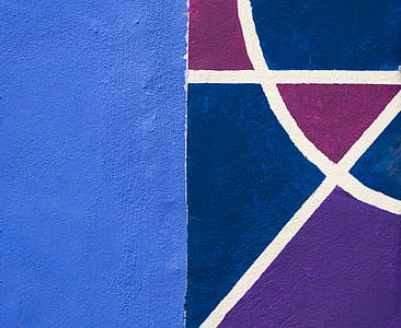 close view of blue and purple painted surface thumbnail