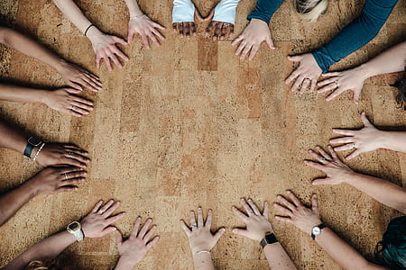 Womans Hands Circle Frame Photo thumbnail