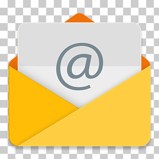 Angle brand material yellow, Email, email icon PNG clipart
