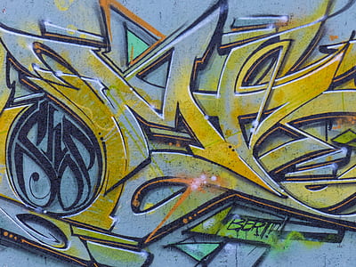 green and gray mural clip art thumbnail