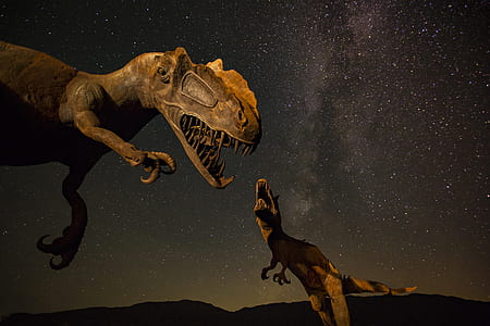 two brown dinosaurs thumbnail