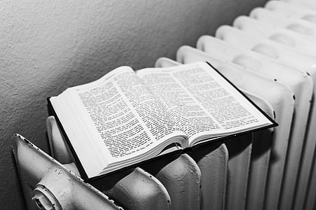 book on white radiator heater thumbnail