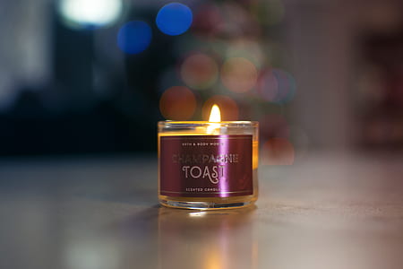 Toast votive candle selective focus photography thumbnail