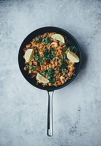 cooked food on frying pan thumbnail