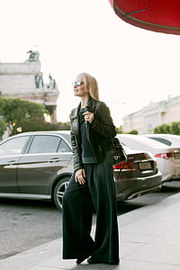 Woman Wearing Black Jacket thumbnail