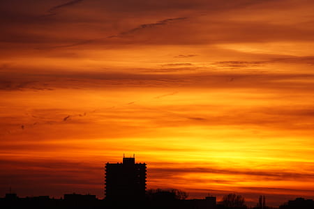 light, city, dawn, sky thumbnail