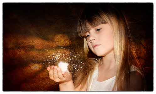 girl standing near brown wall thumbnail