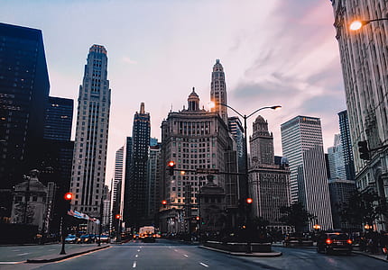 concrete road near high-rise buildings thumbnail