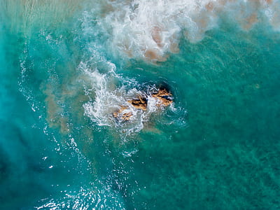 bird's eye photography of water thumbnail