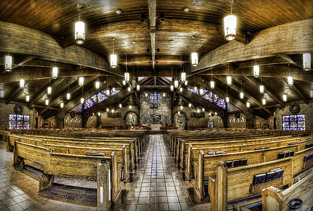 panoramic photography of church interior thumbnail