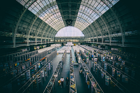 The Grand Hall at Olympia exhibition centre in London, England. Image captured with a Canon 5D DSLR thumbnail