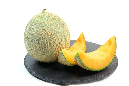 two slices of watermelon beside watermelon fruit thumbnail
