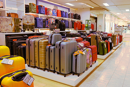 closeup photo of assorted-color luggage case lot thumbnail