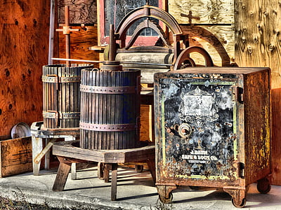 brown metal box beside brown wooden container thumbnail