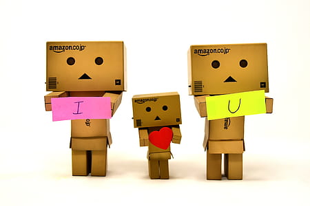 three Amazon cardboards thumbnail