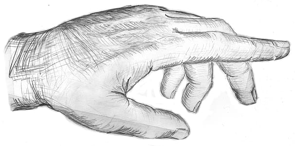 left person's hand sketch photo thumbnail