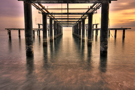 architectural photograph of river dock thumbnail