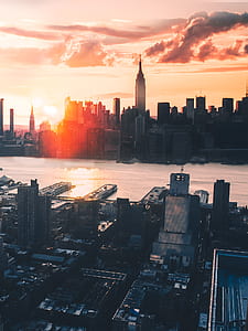aerial view photography of city buildings thumbnail