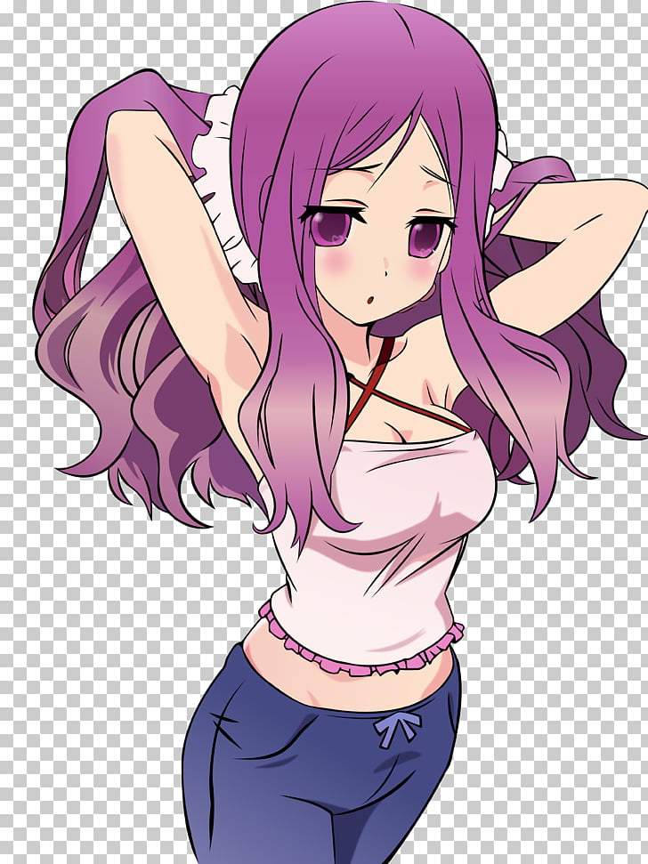 Purple hair anime characters