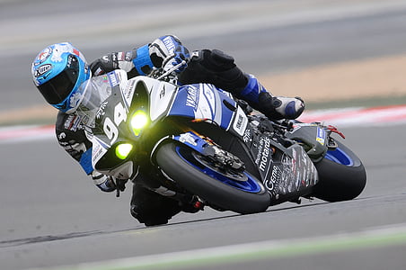 white, blue, and black naked motorcycle thumbnail