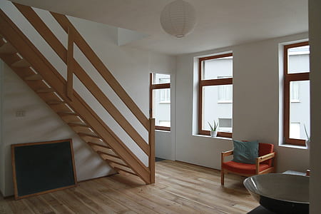 brown wooden stair thumbnail