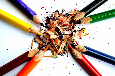 assorted-color pencil on white surface thumbnail