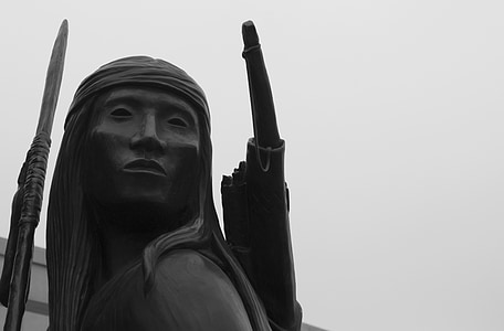 close-up photo of black statue at daytime thumbnail