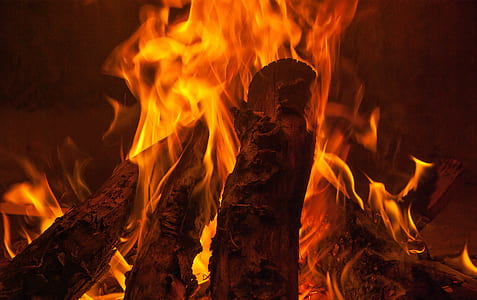 pile of firewood on fire thumbnail